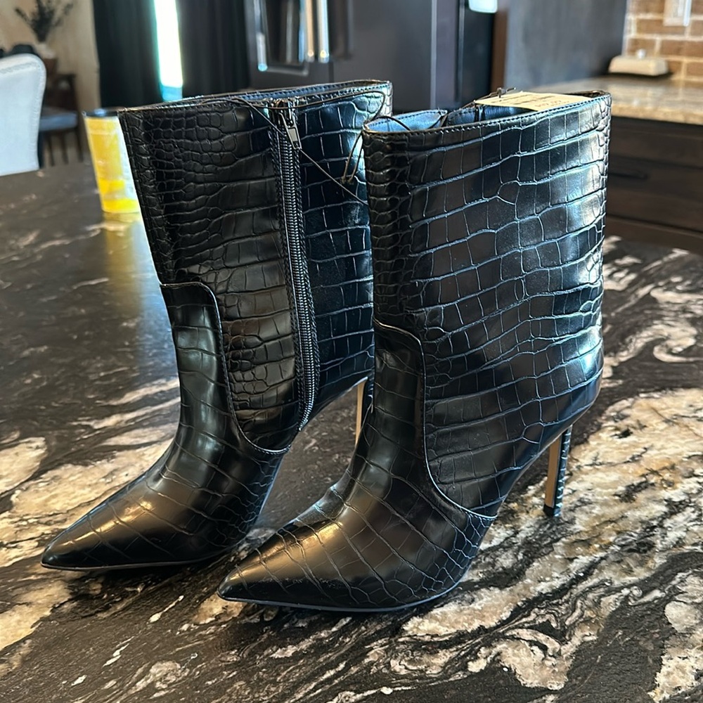 Black Heel Boots from Express